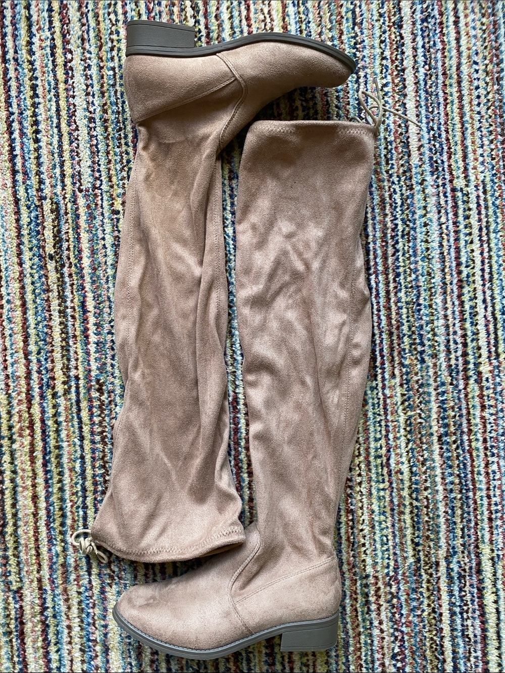Over-the-Knee Faux Suede Boots